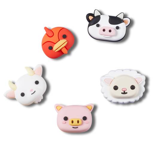 3D Farm Animal Faces