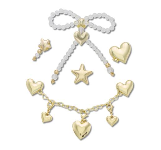 Gold Hearts and Stars 5 Pack